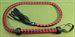 Red & Black WHIP 5 long with 15 tails / crackers ~ $33.99